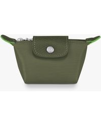 Longchamp Le Pliage Green Recycled Canvas Pouch, Forest at John Lewis &  Partners