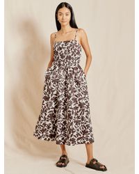 Albaray - Organic Cotton Floral Strappy Dress - Lyst