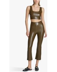Commando - Faux Leather Cropped Flare Leggings - Lyst