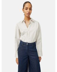 Jigsaw - Cotton Poplin Stripe Shirt - Lyst