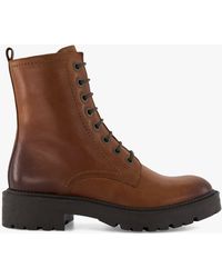 Dune - Press Leather Cleated Hiker Boots - Lyst