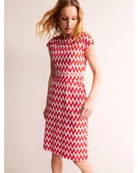 Boden - Florrie Geometric Print Jersey Dress - Lyst