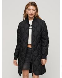 Superdry - Studios Long Quilted Liner Coat - Lyst