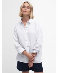 Barbour - Hampton Linen Shirt - Lyst