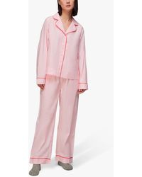 Whistles - Contrast Piping Cotton Pyjamas - Lyst