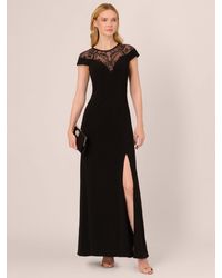 Adrianna Papell - Papell Studio Beaded Jersey Gown - Lyst