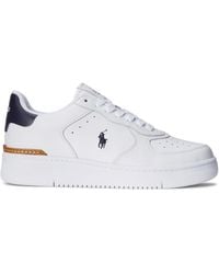 Ralph Lauren - Masters Court Leather Trainers - Lyst