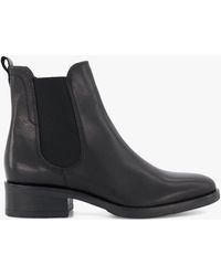 Dune - Panoramic Leather Chelsea Boots - Lyst