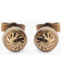 L & T Heirlooms - Second Hand 9ct Yellow Gold Ball Stud Earrings - Lyst