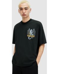 AllSaints - Dragon Skull Short Sleeve T-shirt - Lyst