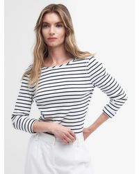 Barbour - Langton Stripe Long Sleeve T-shirt - Lyst