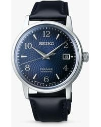 Seiko - Srpe43j1 Presage Cocktail Time Old Clock Leather Strap Watch - Lyst