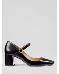 LK Bennett - Winter Patent Leather Court Shoes - Lyst