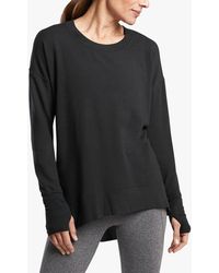 Athleta Coast Lux Long Sleeve Sweatshirt - Black