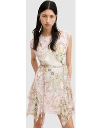 AllSaints - Audrina Avalon Mini Dress - Lyst