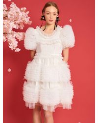 Sister Jane - Dream Fey Tulle Ruffle Mini Dress - Lyst