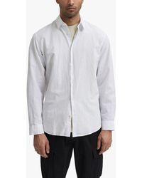 SELECTED - Cotton Linen Blend Shirt - Lyst