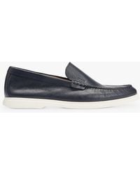 BOSS - Boss Sienne Leather Moccasin Loafers - Lyst