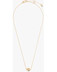 Kate Spade - Loves Me Knot Heart Pendant Necklace - Lyst