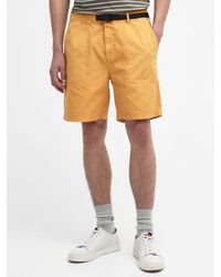 Barbour - Grindle Cotton Canvas Twill Shorts - Lyst