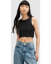 AllSaints - Rina Cropped Tank Top - Lyst