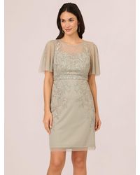 Adrianna Papell - Papell Studio Beaded Cocktail Dress - Lyst