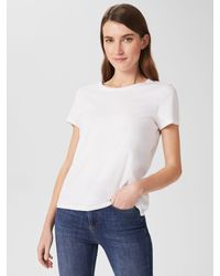 Hobbs - Pixie Plain Cotton T-shirt - Lyst