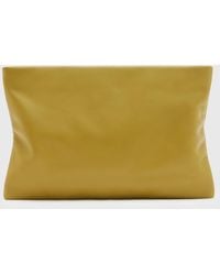 AllSaints - Bettina Soft Leather Clutch Bag - Lyst