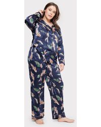 Chelsea Peers - Curve Satin Koi Fish Print Long Pyjama Set - Lyst