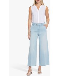 NYDJ - Mona High Rise Wide Leg Ankle Jeans - Lyst