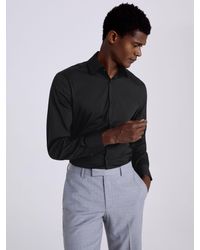 Moss - Tailored Fit Performance Stretch Shirt - Lyst