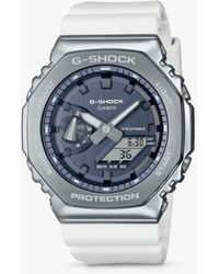 G-Shock - Gm-2100ws-7aer G-shock Metal Covered Resin Strap Watch - Lyst