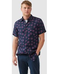 Rodd & Gunn - Jacobs River Floral Linen Slim Fit Short Sleeve Shirt - Lyst