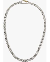 AllSaints - Carabiner Clasp Curb Chain Necklace - Lyst
