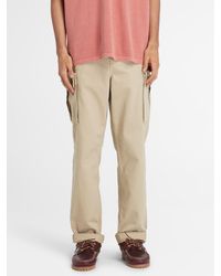 Timberland - Twill Relaxed Tapered Cargo Trousers - Lyst