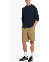 Farah - Edwards Organic Cotton Crew Neck Jumper - Lyst