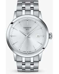 Tissot - T1294101103100 Classic Dream Date Bracelet Strap Watch - Lyst