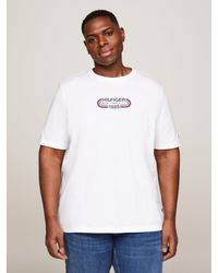 Tommy Hilfiger - Plus Archive Track Logo Crew Neck T-shirt - Lyst