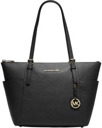 michael kors jet set tote black