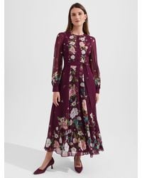 Hobbs - Maribella Floral Silk Maxi Swing Dress - Lyst
