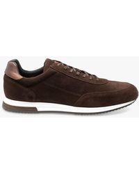 Loake - Bannister Suede Leather Trainers - Lyst