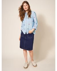 White Stuff - Sophie Embroidered Shirt - Lyst