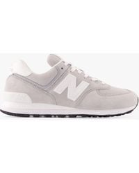 New Balance - 574 Suede Mesh Trainers - Lyst