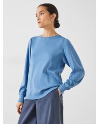 Hush - Emily Puff Sleeve Jersey Top - Lyst