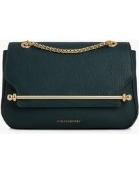 Strathberry - East/west Chain Strap Mini Leather Cross Body Bag - Lyst