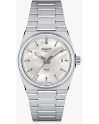Tissot - T1372101111100 Prx 35 Mother Of Pearl Dial Watch - Lyst