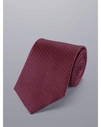 Charles Tyrwhitt - Stain Resistant Textured Silk Tie - Lyst