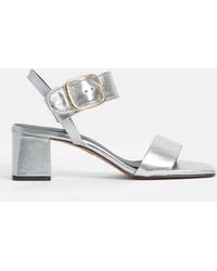 Jigsaw - Maybell Leather Block Heel Sandals - Lyst