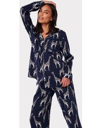 Chelsea Peers - Maternity Organic Cotton Blend Giraffe Print Pyjama Set - Lyst