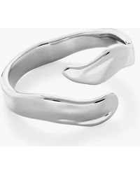 Monica Vinader - Wave Open Wrap Ring - Lyst